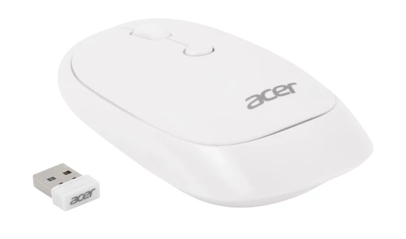 Мышь Acer OMR138 белый оптическая (1600dpi) беспроводная USB (3but)