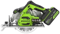 Циркулярная пила (дисковая) Greenworks GD24CS (ручная) D диска.:185мм (1500907CUG)