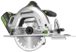 Циркулярная пила (дисковая) Greenworks GD24CS (ручная) D диска.:185мм (1500907CUG)