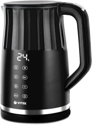 Чайник электрический Vitek Starlight VT-8829 1.7л. 2200Вт черный корпус: металл/пластик