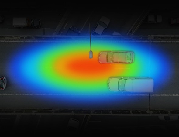 Светильник консольный Gauss Qplus 629535330 30Вт ламп.:45шт черный