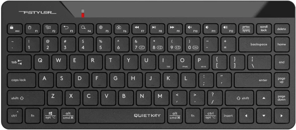 Клавиатура A4Tech Fstyler FBK22 AS черный USB беспроводная BT/Radio (FBK22 AS)