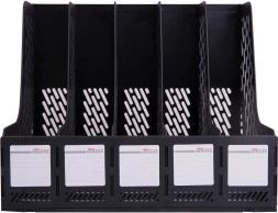 Лоток вертикальный Deli E9838black для бумаг 365x380x30мм черный