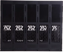 Лоток вертикальный Deli E9838black для бумаг 365x380x30мм черный