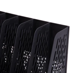 Лоток вертикальный Deli E9838black для бумаг 365x380x30мм черный