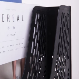 Лоток вертикальный Deli E9838black для бумаг 365x380x30мм черный