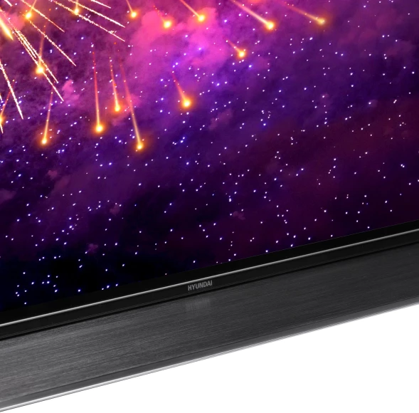 Телевизор OLED Hyundai 65&amp;quot; H-LED65OBU7700 Android TV Frameless черный/черный 4K Ultra HD 120Hz DVB-T DVB-T2 DVB-C DVB-S DVB-S2 USB WiFi Smart TV