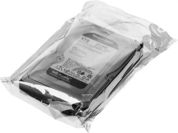 Жесткий диск WD SATA-III 1TB WD11PURZ Surveillance Purple (5400rpm) 64Mb 3.5&amp;quot;