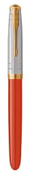 Ручка перьев. Parker 51 Premium (CW2169071) Red Rage GT F сталь нержавеющая подар.кор.