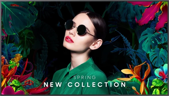 Панель Samsung 65&amp;quot; QM65C черный E-LED BLU LED 8ms 16:9 HDMI M/M матовая 500cd 178гр/178гр 3840x2160 4K USB 24.9кг