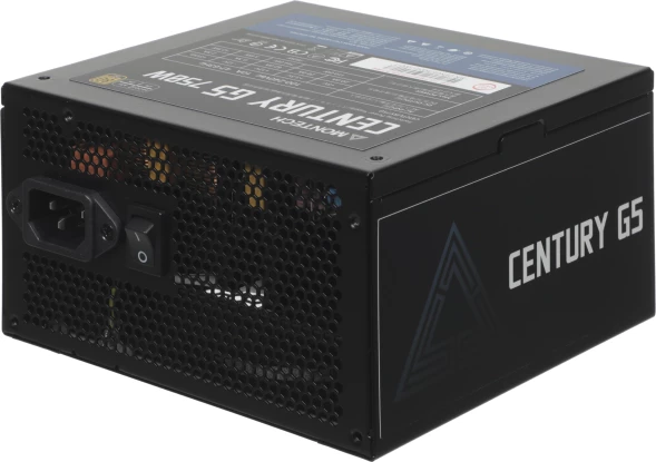 Блок питания Montech ATX 750W CENTURY GOLD G5 80+ gold (20+4pin) APFC 120mm fan 10xSATA Cab Manag RTL
