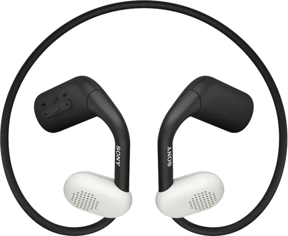 Наушники накладные Sony WI-OE610 черный беспроводные bluetooth нашейный держатель (WI-OE610/BQ E)