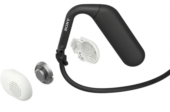 Наушники накладные Sony WI-OE610 черный беспроводные bluetooth нашейный держатель (WI-OE610/BQ E)