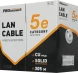 Кабель информационный PROconnect 01-0027 кат.5E FTP 2 пары 24AWG PVC внутренний 305м серый