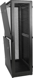 Шкаф коммутационный ЦМО (ШТК-М-42.6.8-1ААА-9005) напольный 42U 600x800мм пер.дв.стекл задн.дв.стал.лист 2 бок.пан. 550кг черный