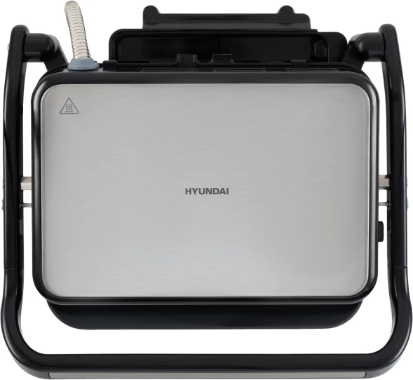 Электрогриль Hyundai HYG-5020 2000Вт серебристый/черный