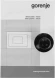 Микроволновая печь Gorenje BM251SG2BG 25л. 900Вт черный (встраиваемая)