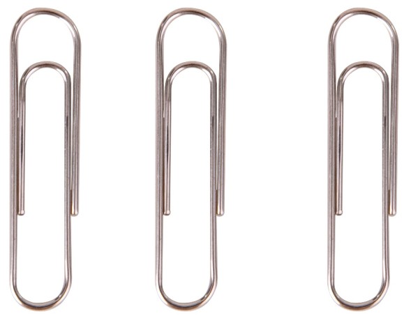 Скрепки Deli E39712 металл никелированные 33мм (упак.:100шт) картонная коробка