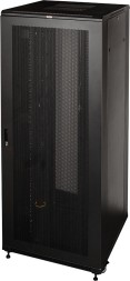 Шкаф серверный Lanmaster Business (TWT-CBB-47U-8X12-P1) напольный 47U 800x1200мм пер.дв.перфор. задн.дв.перфор.2-хст. 2 бок.пан. 800кг черный 1126мм 142.2кг 2277мм IP20 сталь