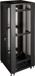 Шкаф серверный Lanmaster Business (TWT-CBB-47U-8X12-P1) напольный 47U 800x1200мм пер.дв.перфор. задн.дв.перфор.2-хст. 2 бок.пан. 800кг черный 1126мм 142.2кг 2277мм IP20 сталь