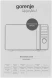 Микроволновая Печь Gorenje MO20S4BC пан.англ. 20л. 700Вт черный