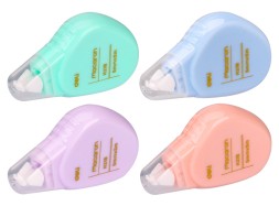 Лента коррект. Deli Macaron EH21606 5мх5мм ассорти корпус белый туба