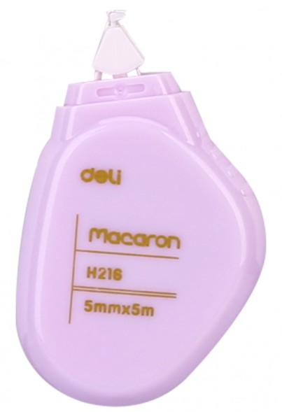 Лента коррект. Deli Macaron EH21606 5мх5мм ассорти корпус белый туба