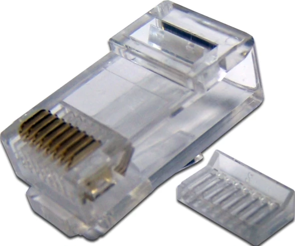 Коннектор Lanmaster (TWT-PL45-8P8C-V) кат.5E RJ45 прозрачный (упак.:100шт)