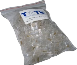 Коннектор Lanmaster (TWT-PL45-8P8C-V) кат.5E RJ45 прозрачный (упак.:100шт)
