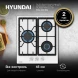 Газовая варочная поверхность Hyundai HHG 4333 WG белый