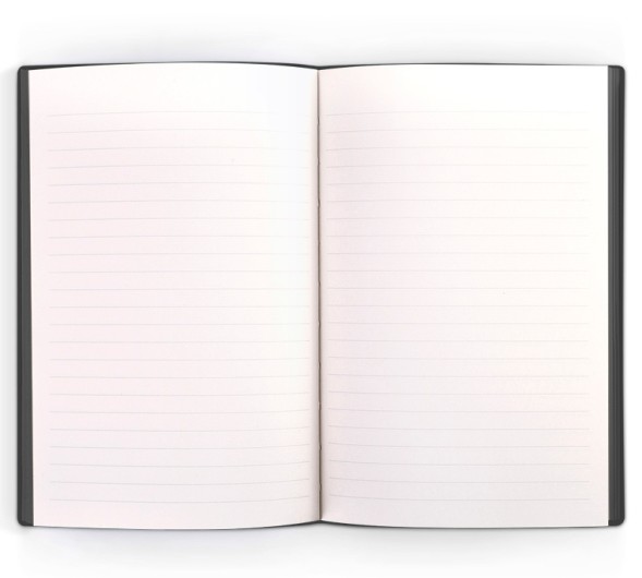 Блокнот Deli 22284BLACK 210х143мм искусст. кожа 96л черный