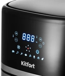 Аэрогриль Kitfort КТ-2221 3.3л 1500Вт черный/серебристый