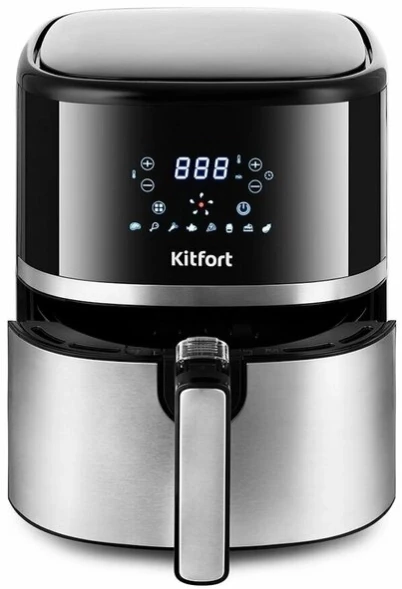 Аэрогриль Kitfort КТ-2221 3.3л 1500Вт черный/серебристый