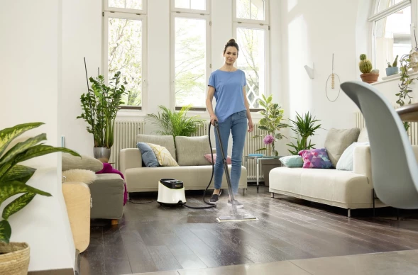 Пароочиститель напольный Karcher EasyFix SC 3 Deluxe 1900Вт белый