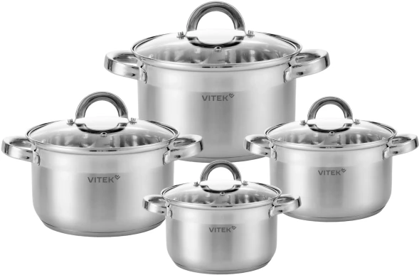 Набор кастрюль Vitek Режим Вкусно VT-SS2198 8 предметов