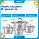 Набор кастрюль Vitek Режим Вкусно VT-SS2198 8 предметов