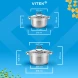 Набор кастрюль Vitek Режим Вкусно VT-SS2198 8 предметов