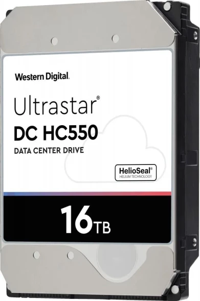 Жесткий диск WD SATA-III 16TB 0F38466 WUH721816ALE6L4 Server Ultrastar DC HC550 512E (7200rpm) 512Mb 3.5&amp;quot;