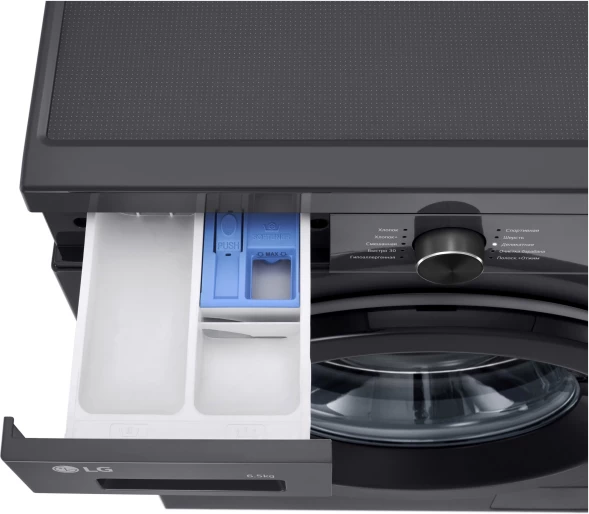 Стиральная машина LG F2Y1WS6J класс: A загр.фронтальная макс.:6.5кг темно-серый инвертер