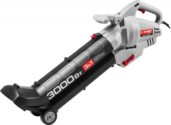 Воздуходувка Зубр ЗПСЭ-3000 3000Вт пит.:от сети серый/черный