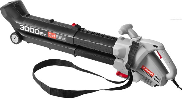 Воздуходувка Зубр ЗПСЭ-3000 3000Вт пит.:от сети серый/черный