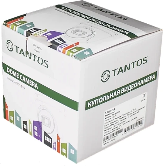 Камера видеонаблюдения IP Tantos TSi-Beco25FP 2.8-2.8мм цв. корп.:белый/черный (00-00122954)
