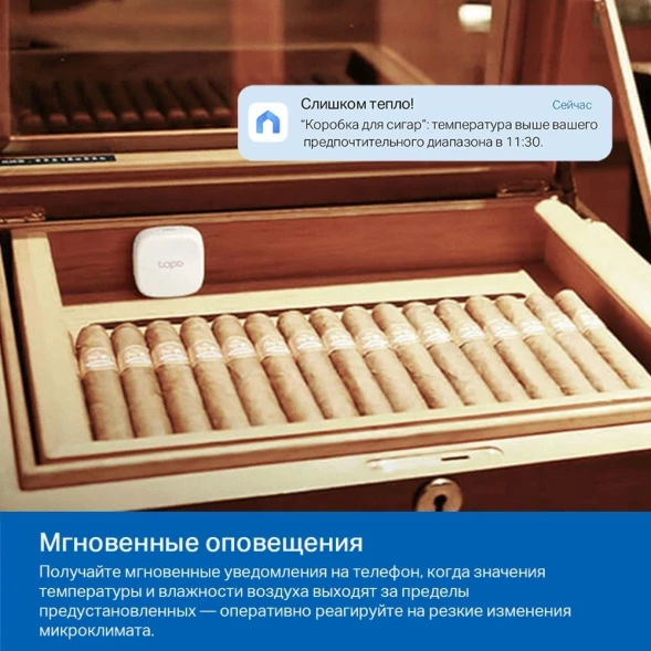 Датчик темпер./влажн. TP-Link Tapo T310 белый