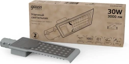 Светильник уличный Gauss Avenue 30Вт ламп.:1шт черный/серый (629534230)