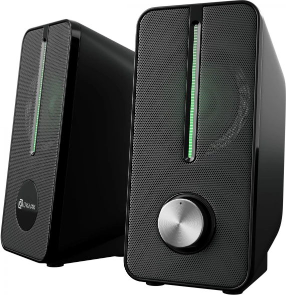Колонки Оклик OK-120U 2.0 черный 6Вт
