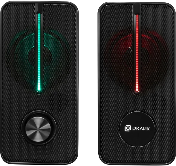 Колонки Оклик OK-120U 2.0 черный 6Вт