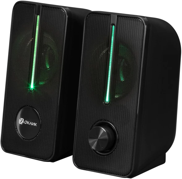 Колонки Оклик OK-120U 2.0 черный 6Вт