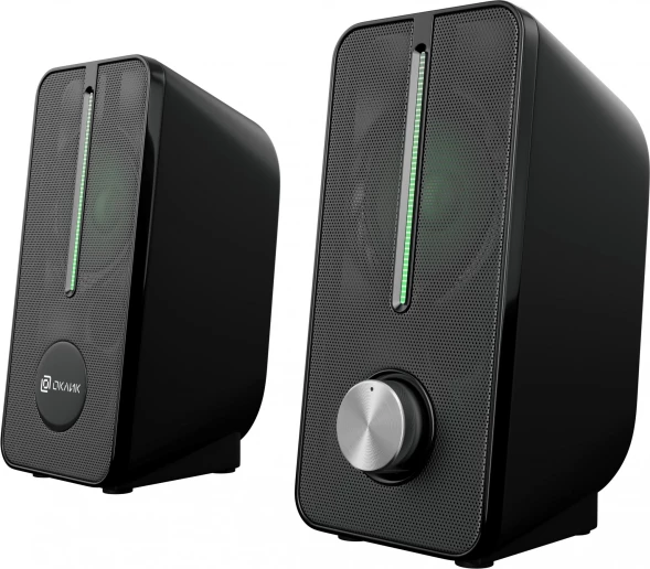 Колонки Оклик OK-120U 2.0 черный 6Вт