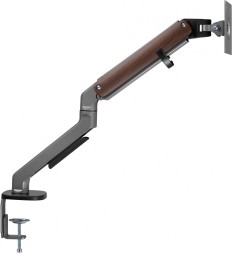 Кронштейн для мониторов Ultramounts UM734WD серый/коричневый 17&amp;quot;-27&amp;quot; макс.7кг крепление к столешнице поворот и наклон