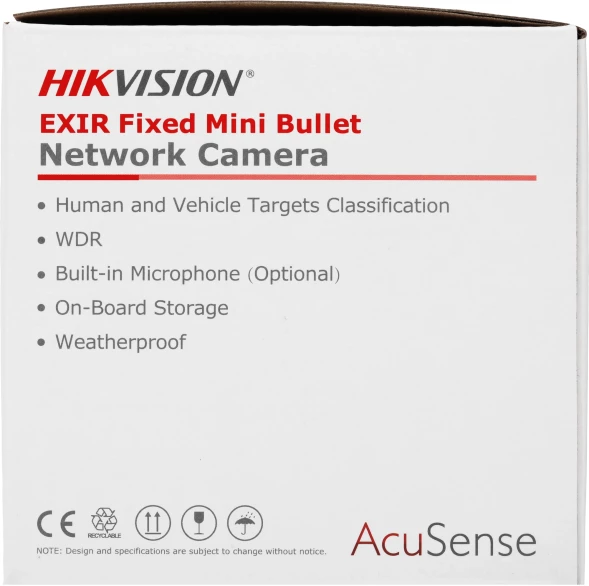 Камера видеонаблюдения IP Hikvision DS-2CD2023G2-IU(2.8mm)(D) 2.8-2.8мм цв. корп.:белый